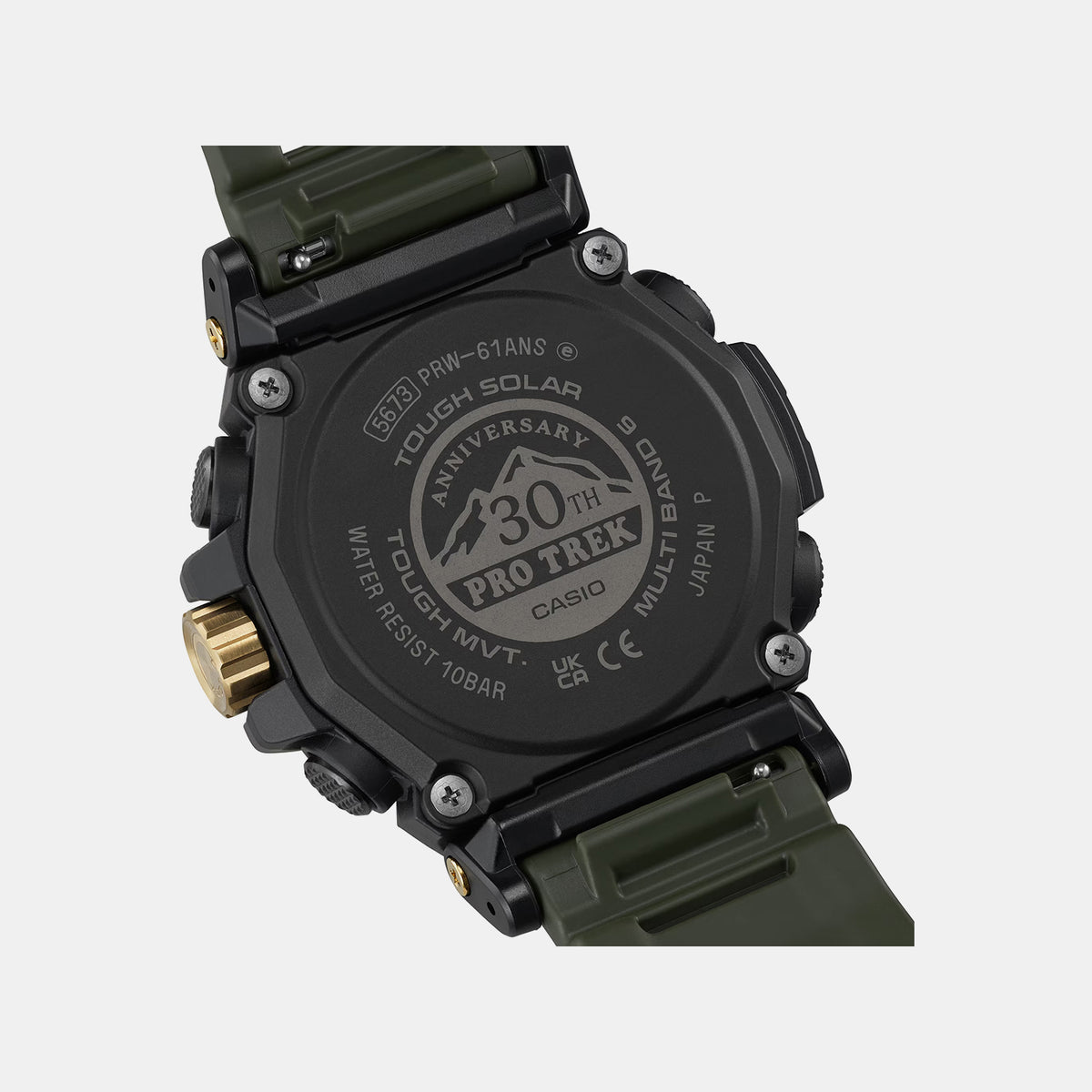 Protrek Men Solar Green Dial Analog-Digital Resin Watch SL138