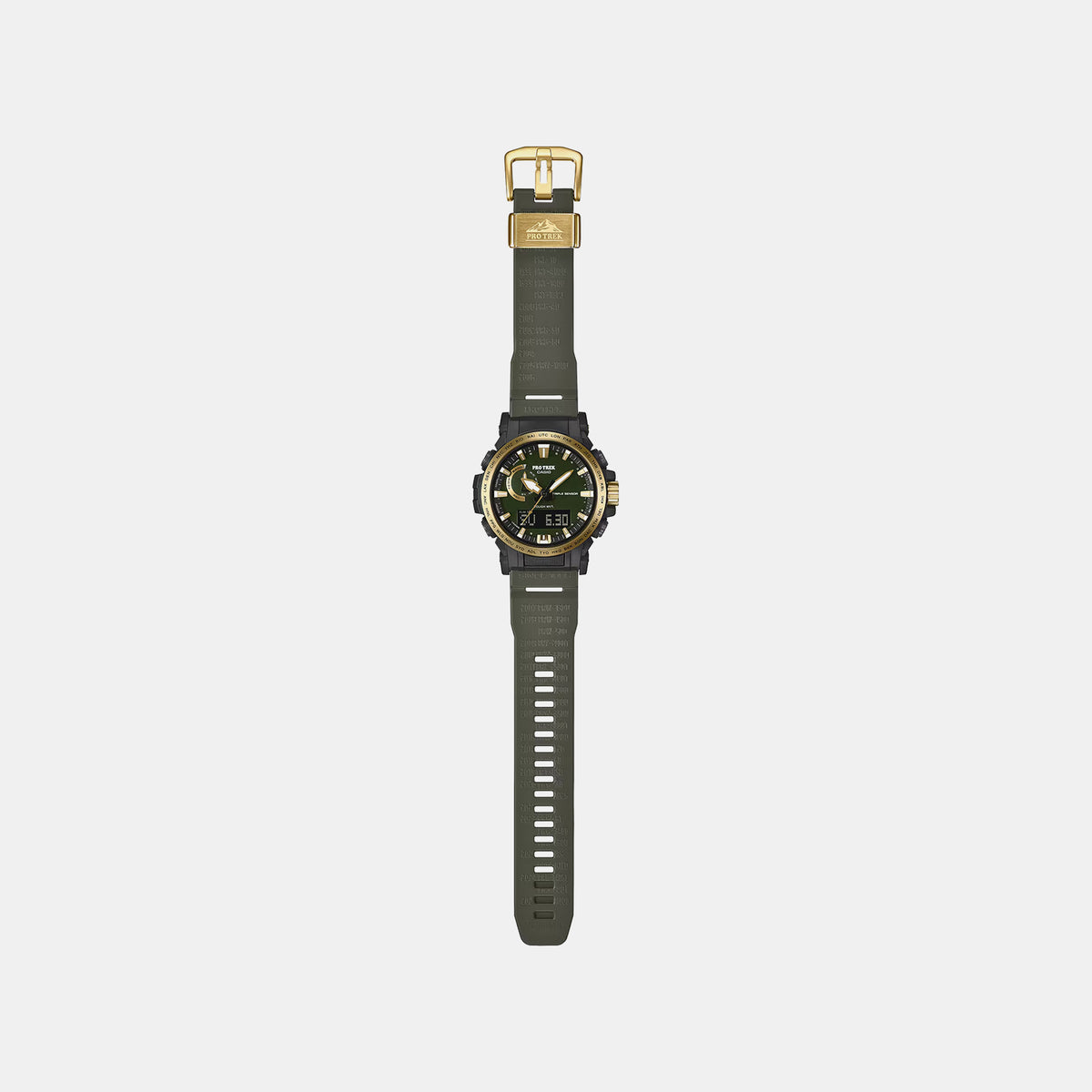 Protrek Men Solar Green Dial Analog-Digital Resin Watch SL138