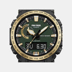 Pro Trek Men Solar Green Dial Analog-Digital Resin Watch SL138