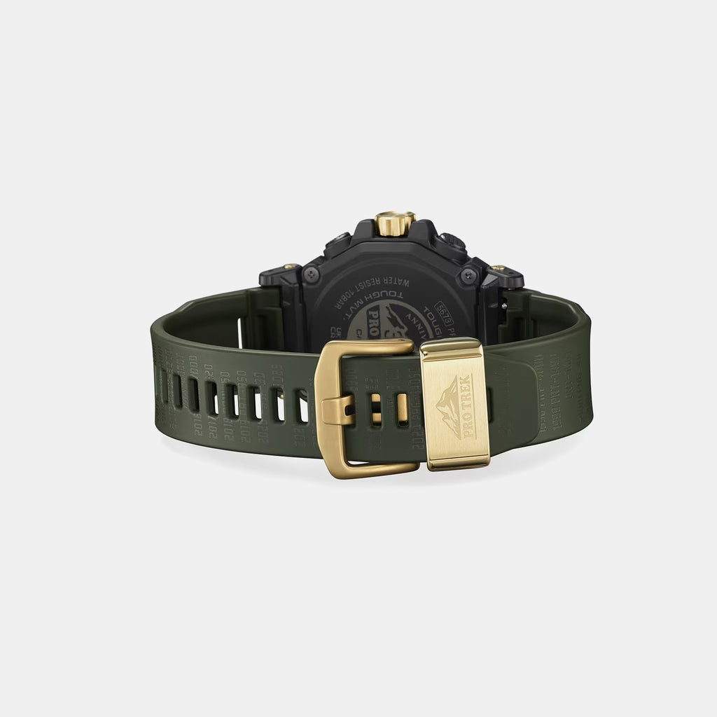 Pro Trek Men Solar Green Dial Analog-Digital Resin Watch SL138