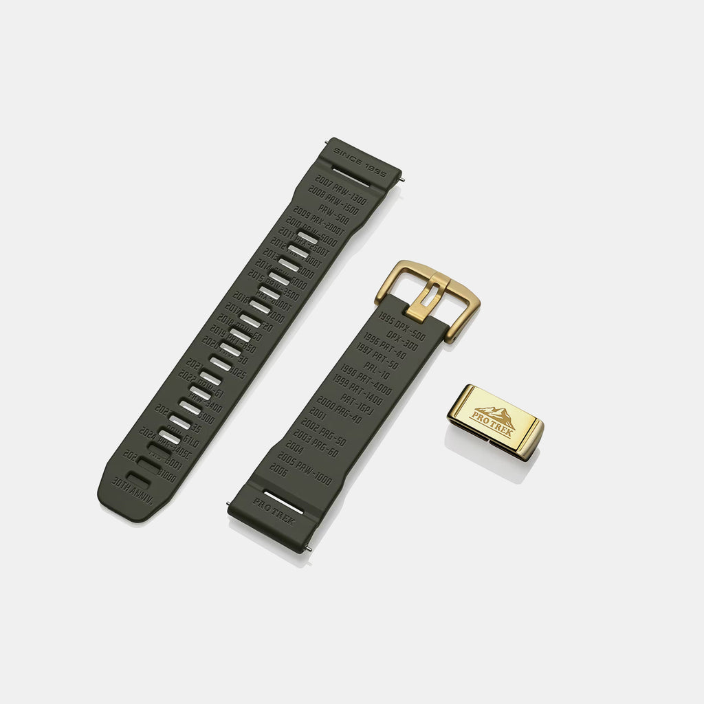 Pro Trek Men Solar Green Dial Analog-Digital Resin Watch SL138