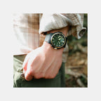 Pro Trek Men Solar Green Dial Analog-Digital Resin Watch SL138