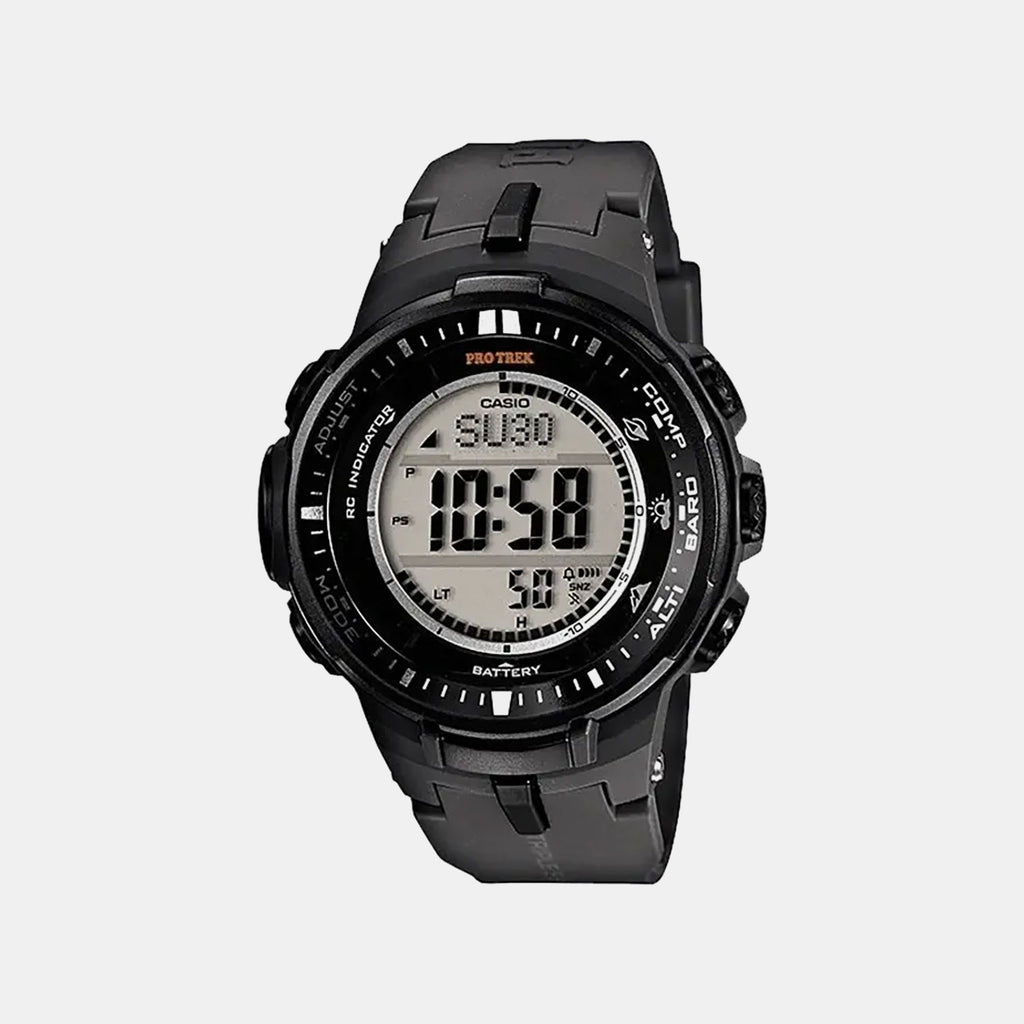 Protrek Men Quartz Black Dial Digital Resin Watch SL68