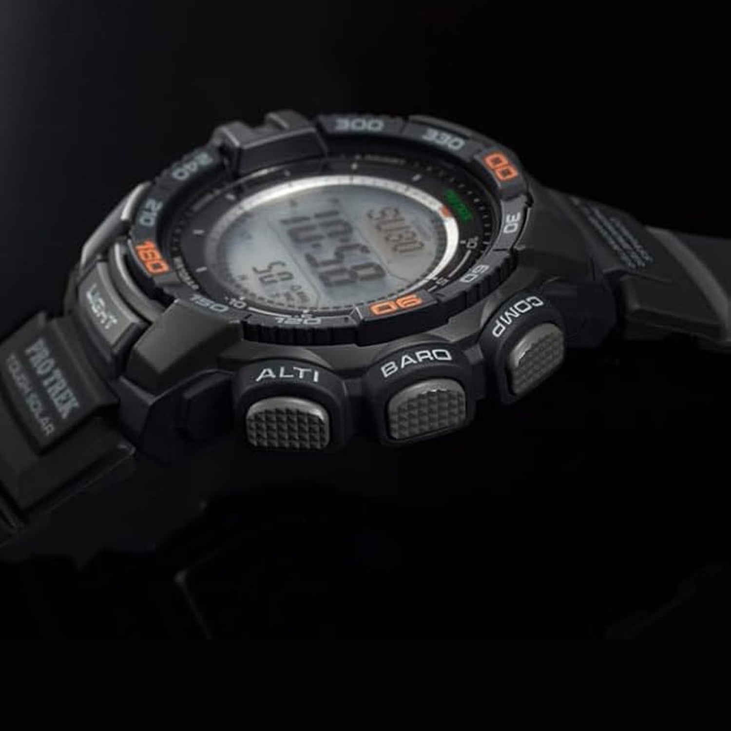 Protrek Men Quartz Dual Tone Dial Digital Resin Watch SL71