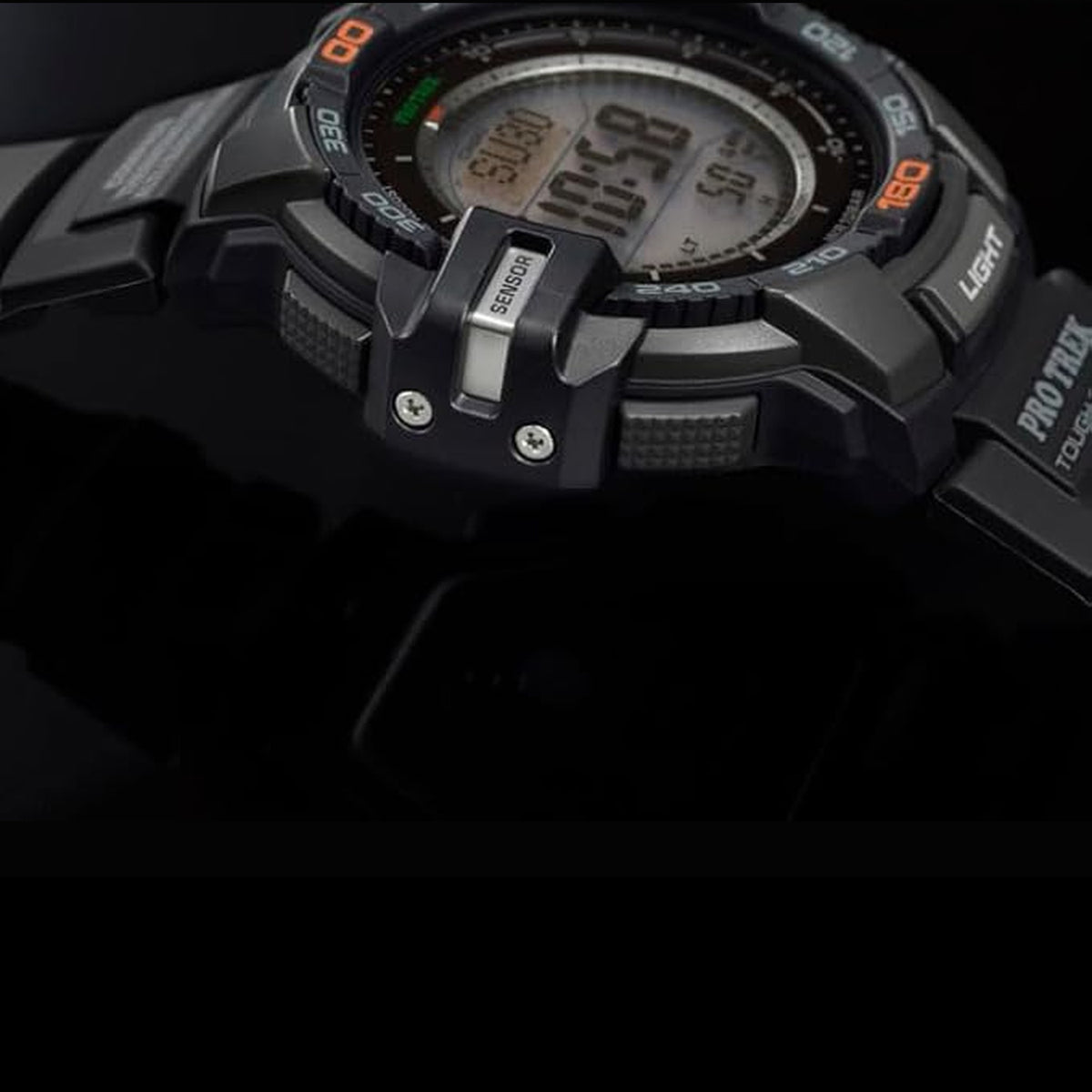 Protrek Men Quartz Black Dial Digital Resin Watch SL71