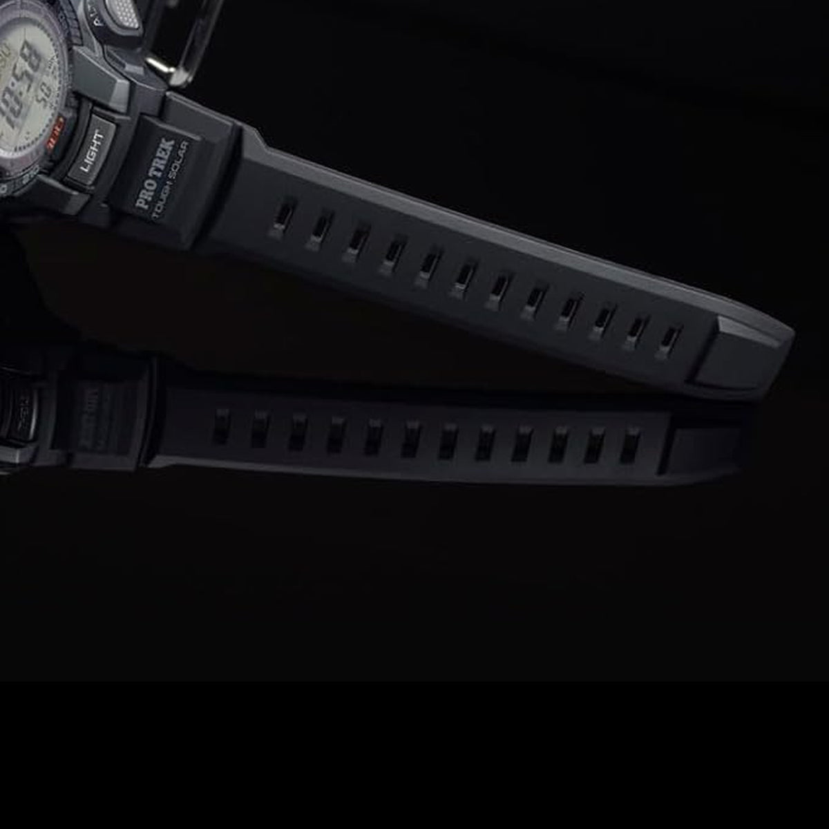 Protrek Men Quartz Black Dial Digital Resin Watch SL71