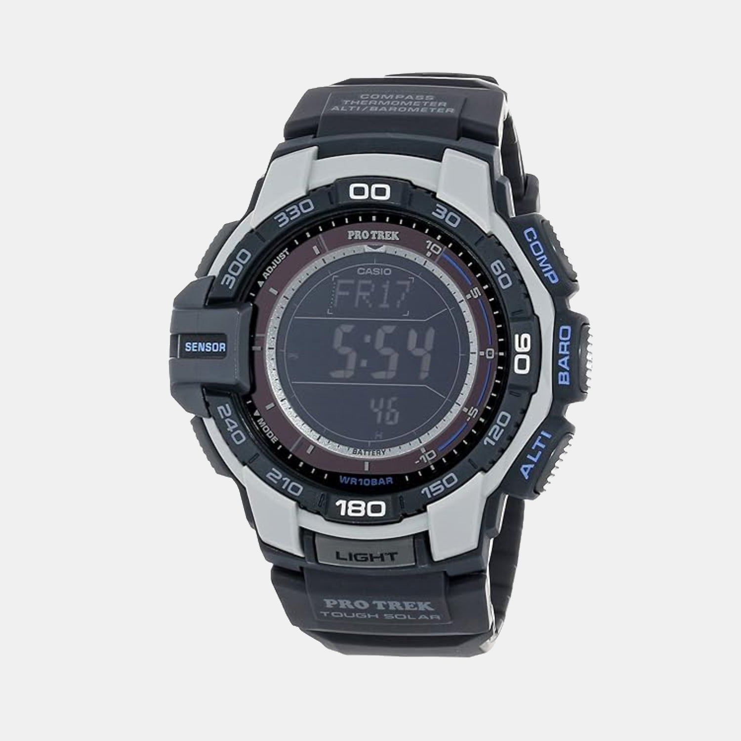 Protrek Men Quartz Black Dial Digital Resin Watch SL75