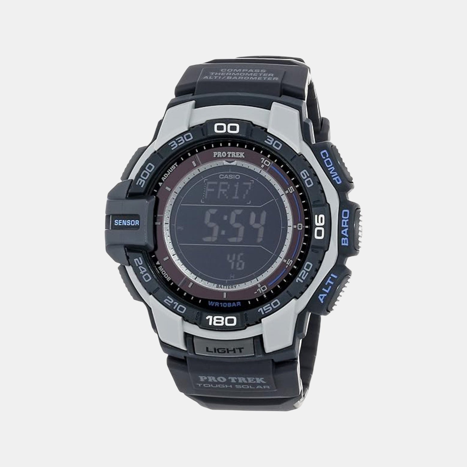 Protrek Men Quartz Black Dial Digital Resin Watch SL75