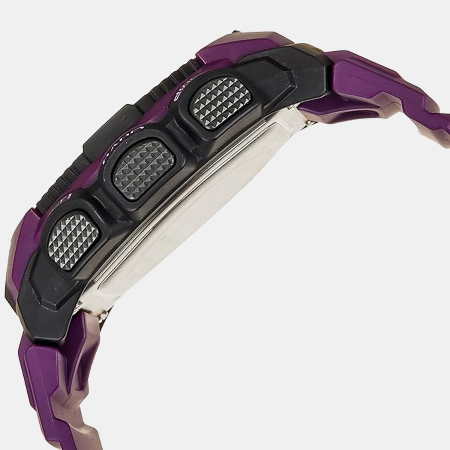 Protrek Men Quartz Grey Dial Digital Resin Watch SL85