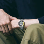 Men Quartz Grey Dial Digital Stainless Steel Watch SMGG17P1