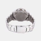 Dress Men Quartz Black Dial Chronograph Stainless Steel Watch SNDF13P1