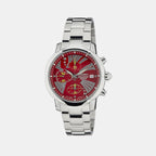 Seiko Round Red Chronograph watch