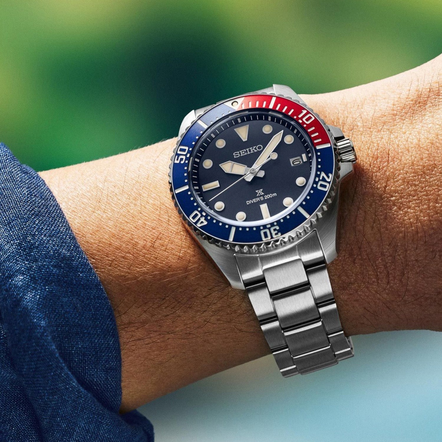 Prospex Men Solar Blue Dial Analog Stainless Steel Watch SNE595P1