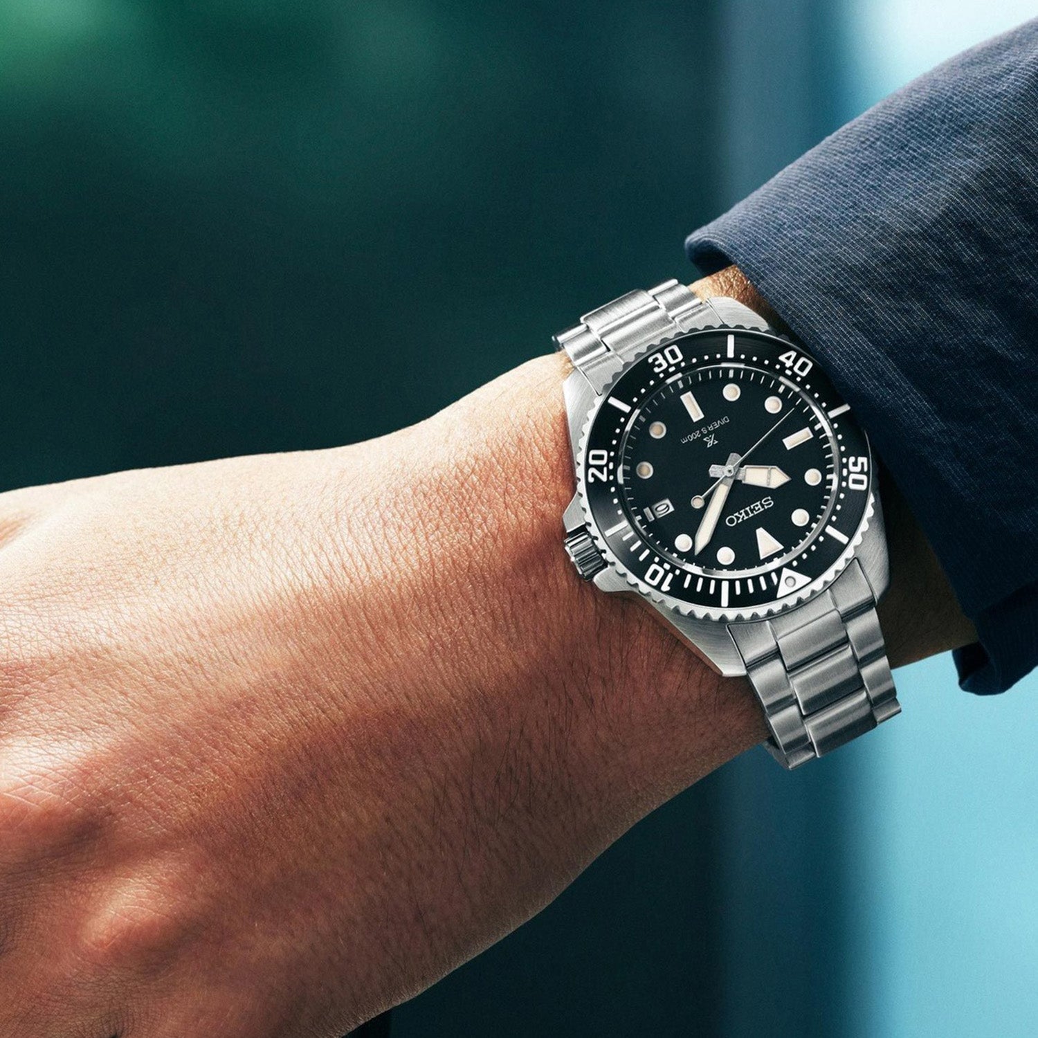 Prospex Men Solar Black Dial Analog Stainless Steel Watch SNE597P1