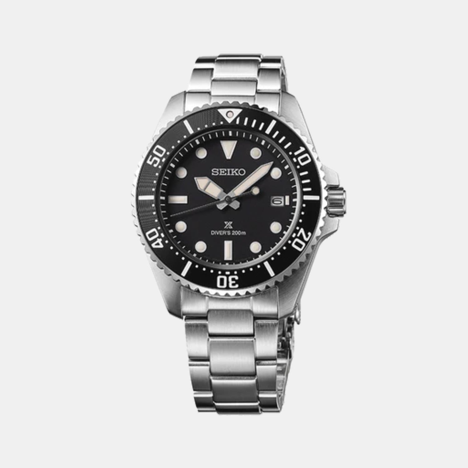 Prospex Men Solar Black Dial Analog Stainless Steel Watch SNE597P1