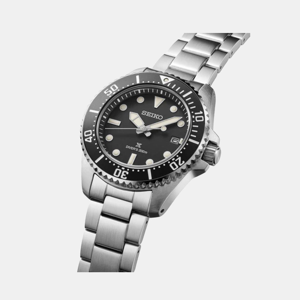 Prospex Men Solar Black Dial Analog Stainless Steel Watch SNE597P1