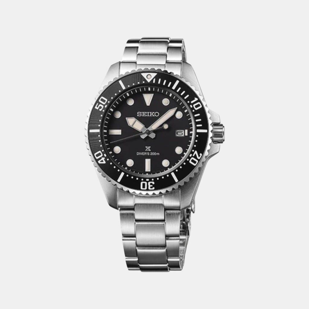 Prospex Men Solar Black Dial Analog Stainless Steel Watch SNE597P1