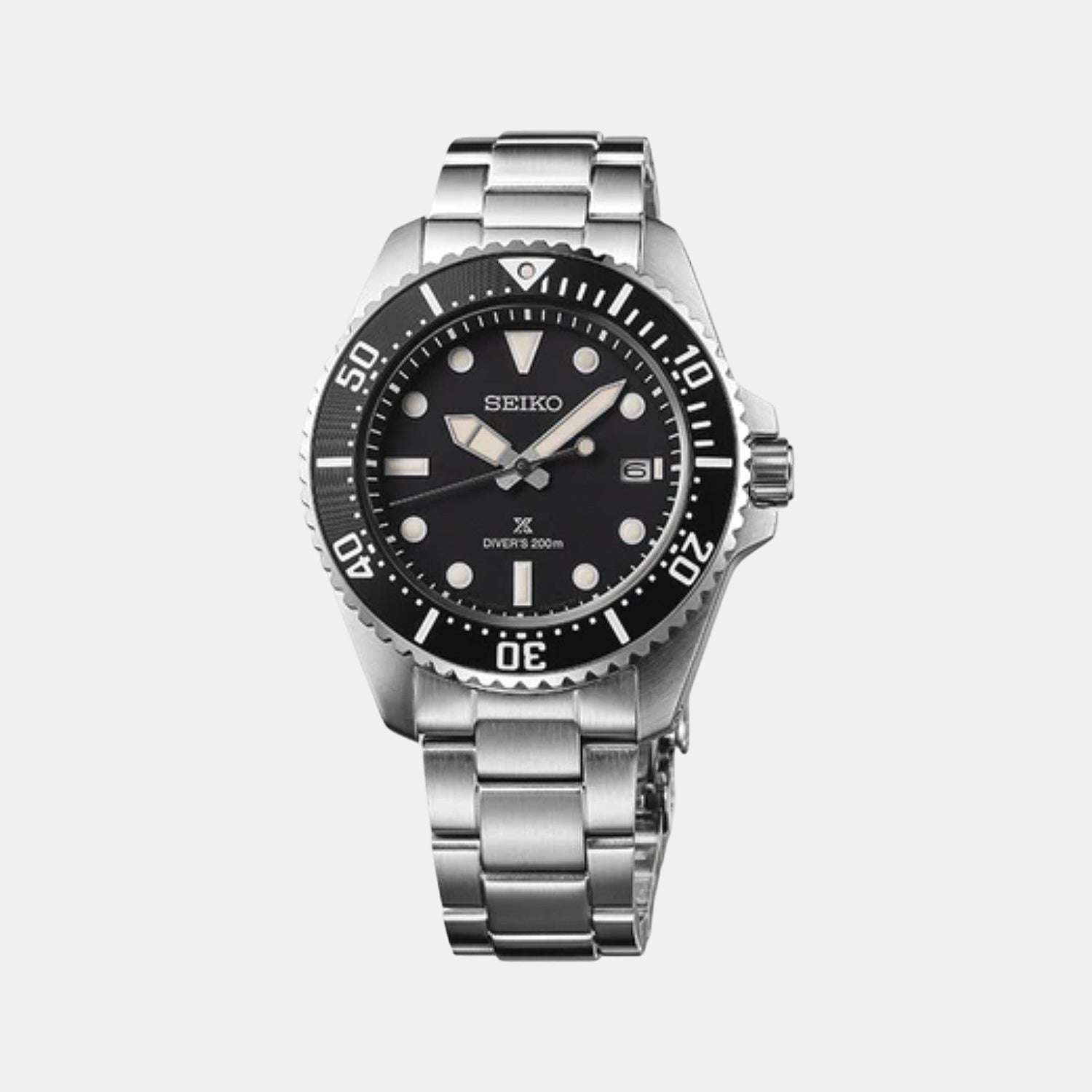 Prospex Men Solar Black Dial Analog Stainless Steel Watch SNE597P1