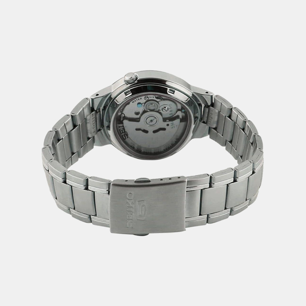 Seiko 5 Men Automatic Black Dial Analog Stainless Steel Watch SNKA23K1