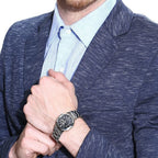 Seiko 5 Men Automatic Black Dial Analog Stainless Steel Watch SNKA23K1