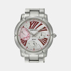 Dress Women Quartz White Dial Multi-Function Stainless Steel Watch SNT877P1
