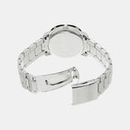 Dress Women Quartz White Dial Multi-Function Stainless Steel Watch SNT877P1