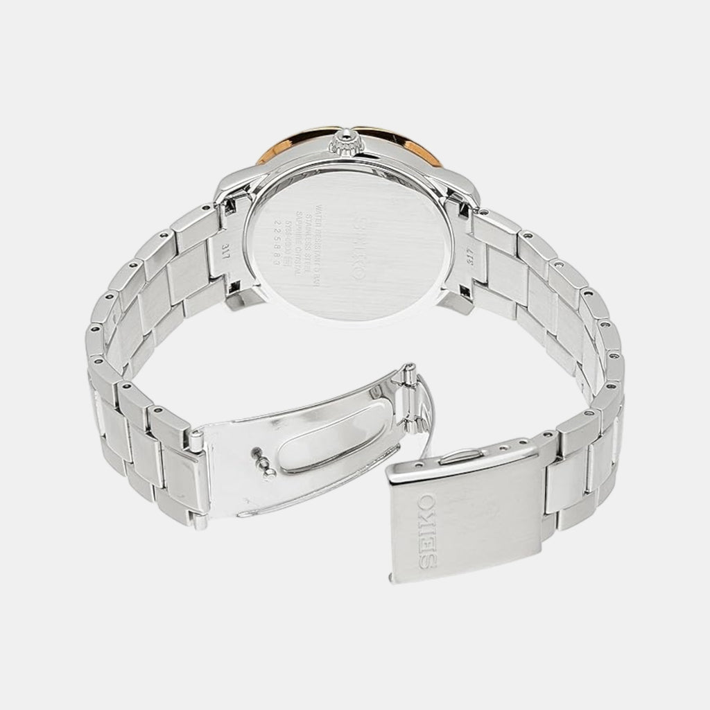 Dress Women Quartz Silver Dial Multi-Function Stainless Steel Watch SNT880P1