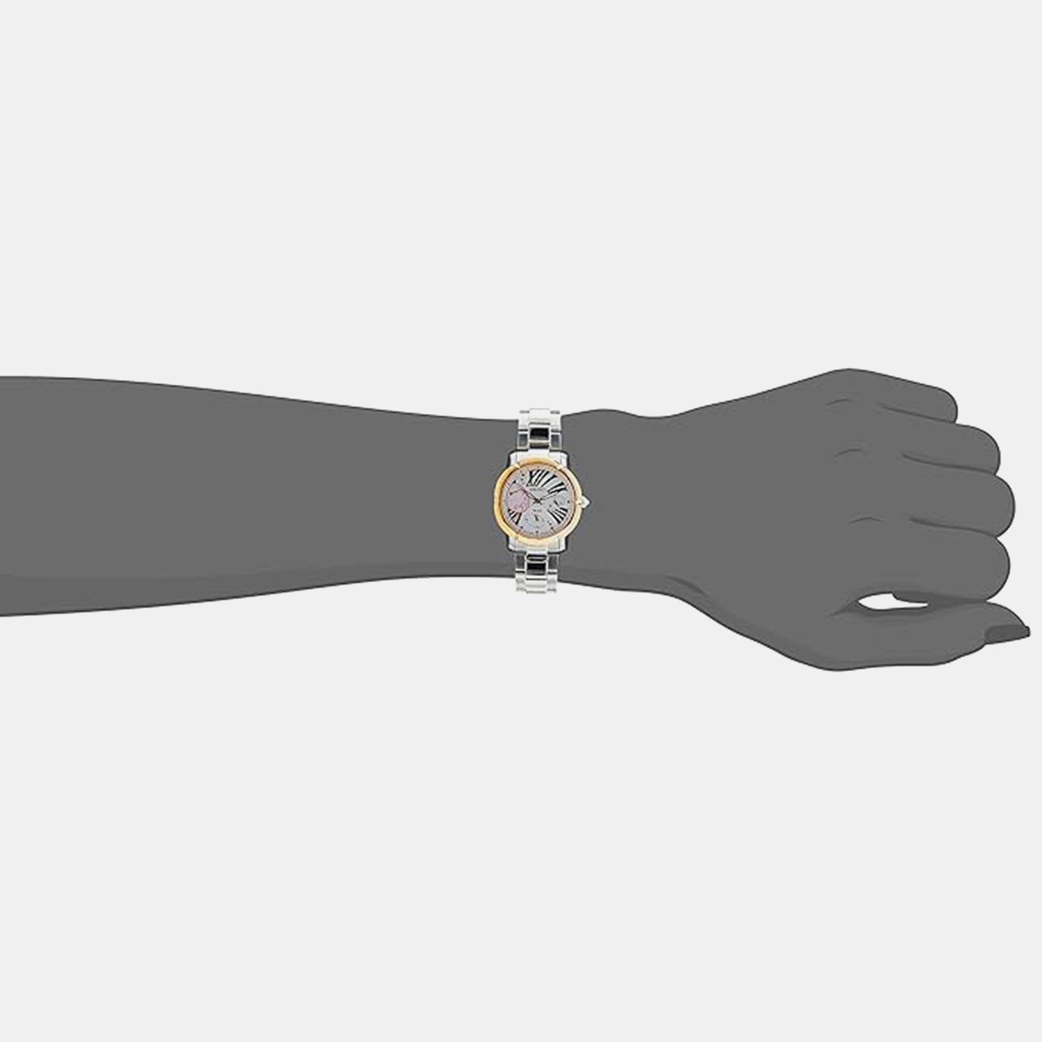 Dress Women Quartz Silver Dial Multi-Function Stainless Steel Watch SNT880P1