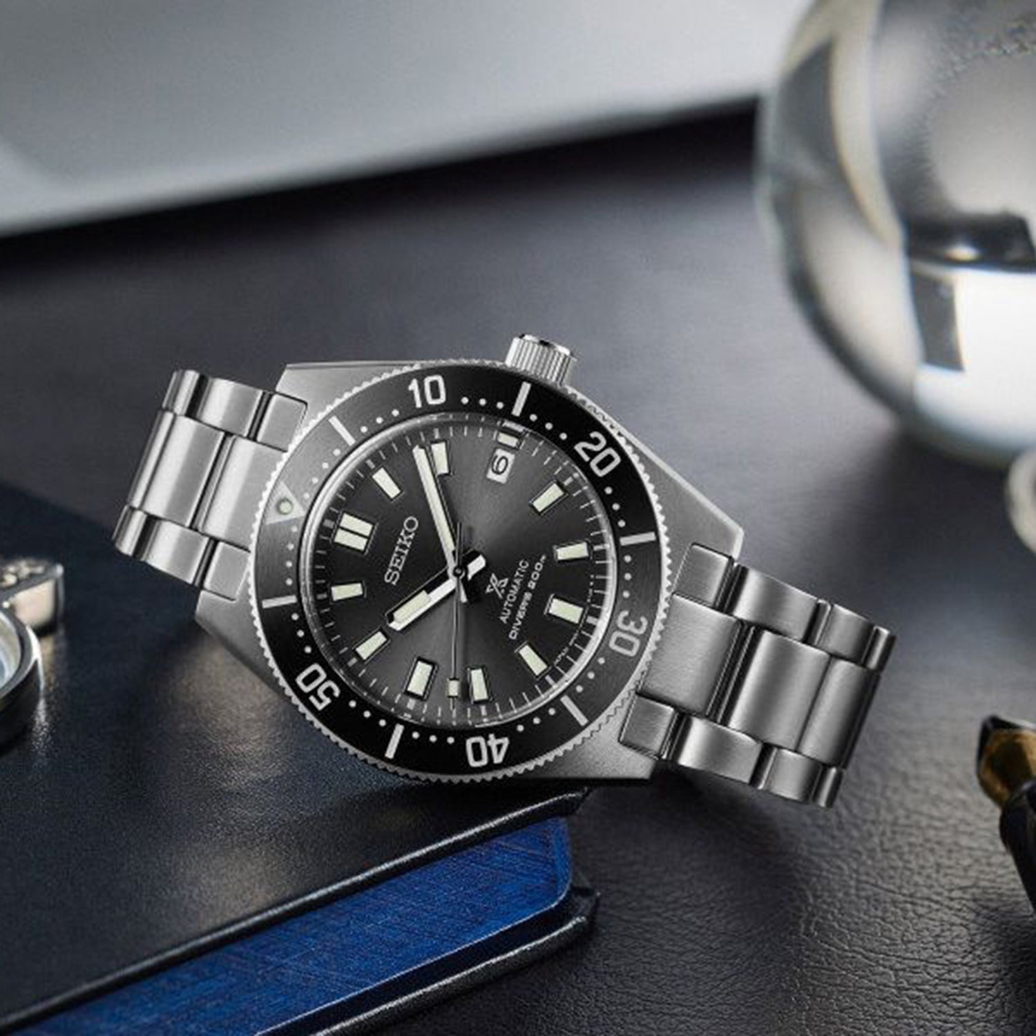 Prospex Men Automatic Black Dial Analog Stainless Steel Watch SPB143J1