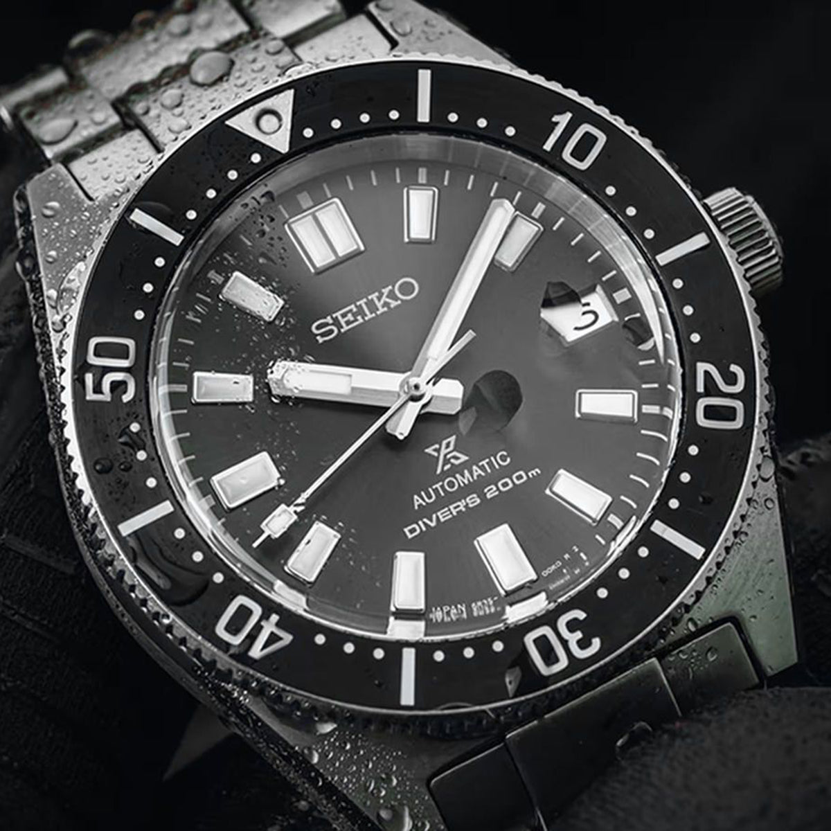 Prospex Men Automatic Black Dial Analog Stainless Steel Watch SPB143J1