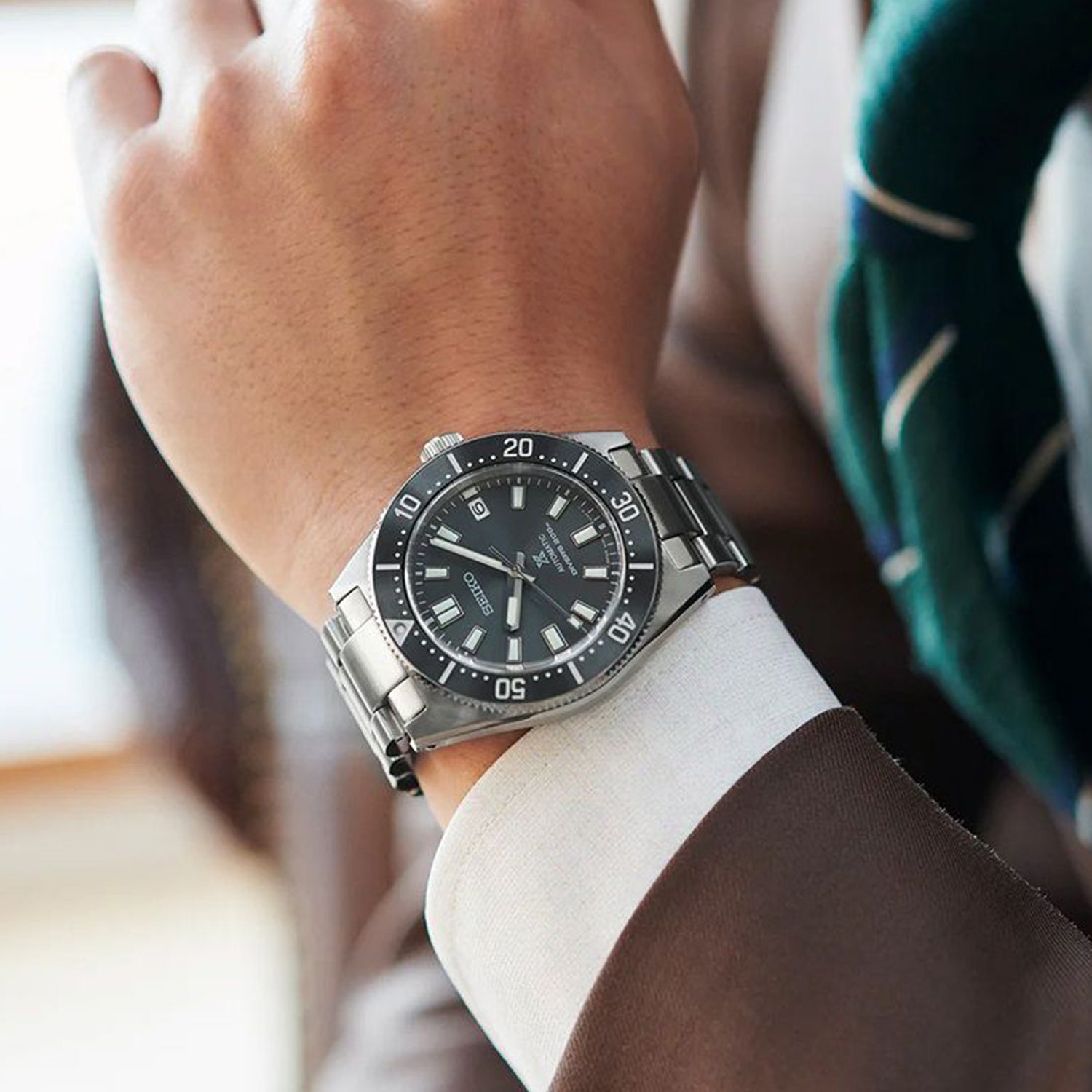 Prospex Men Automatic Black Dial Analog Stainless Steel Watch SPB143J1