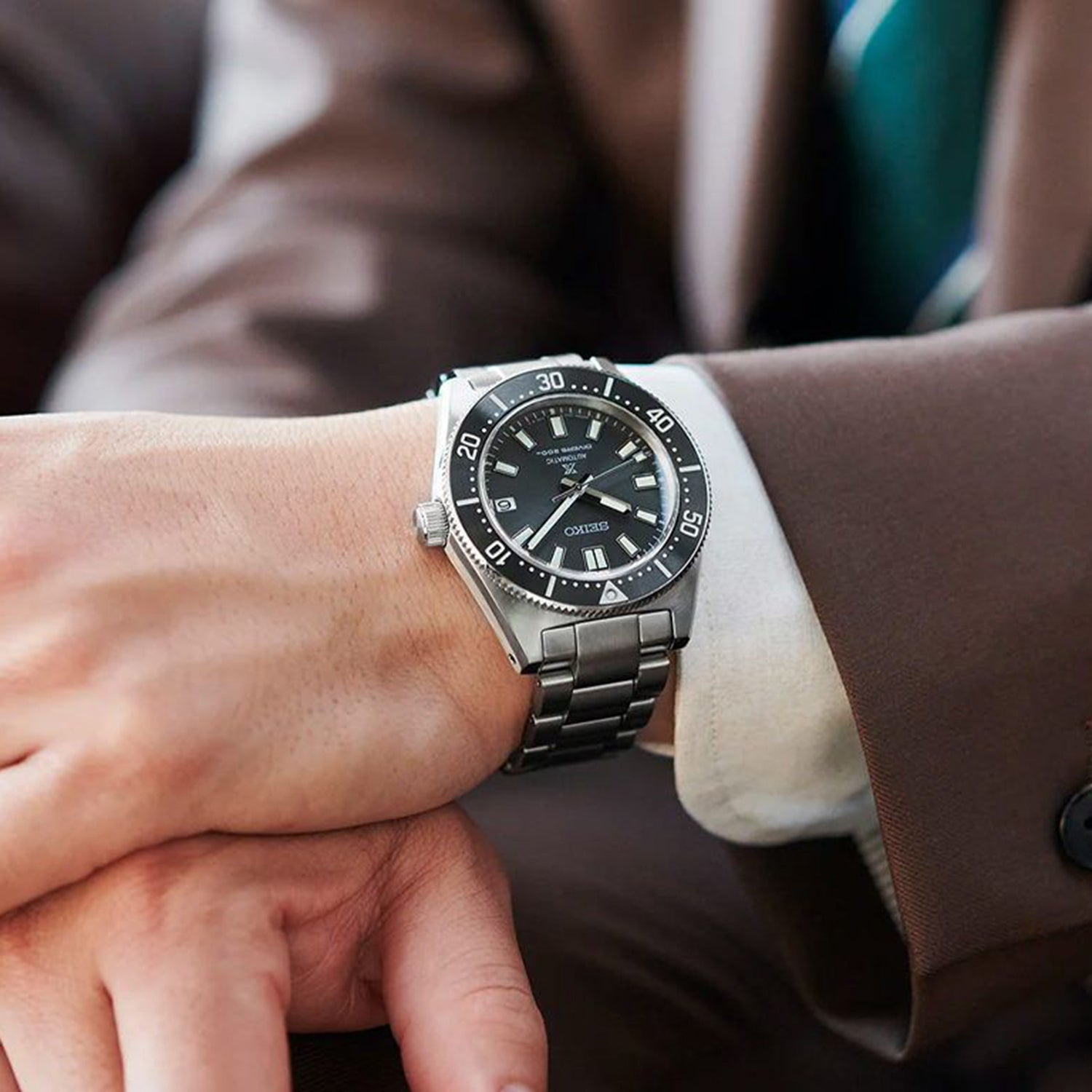 Prospex Men Automatic Black Dial Analog Stainless Steel Watch SPB143J1