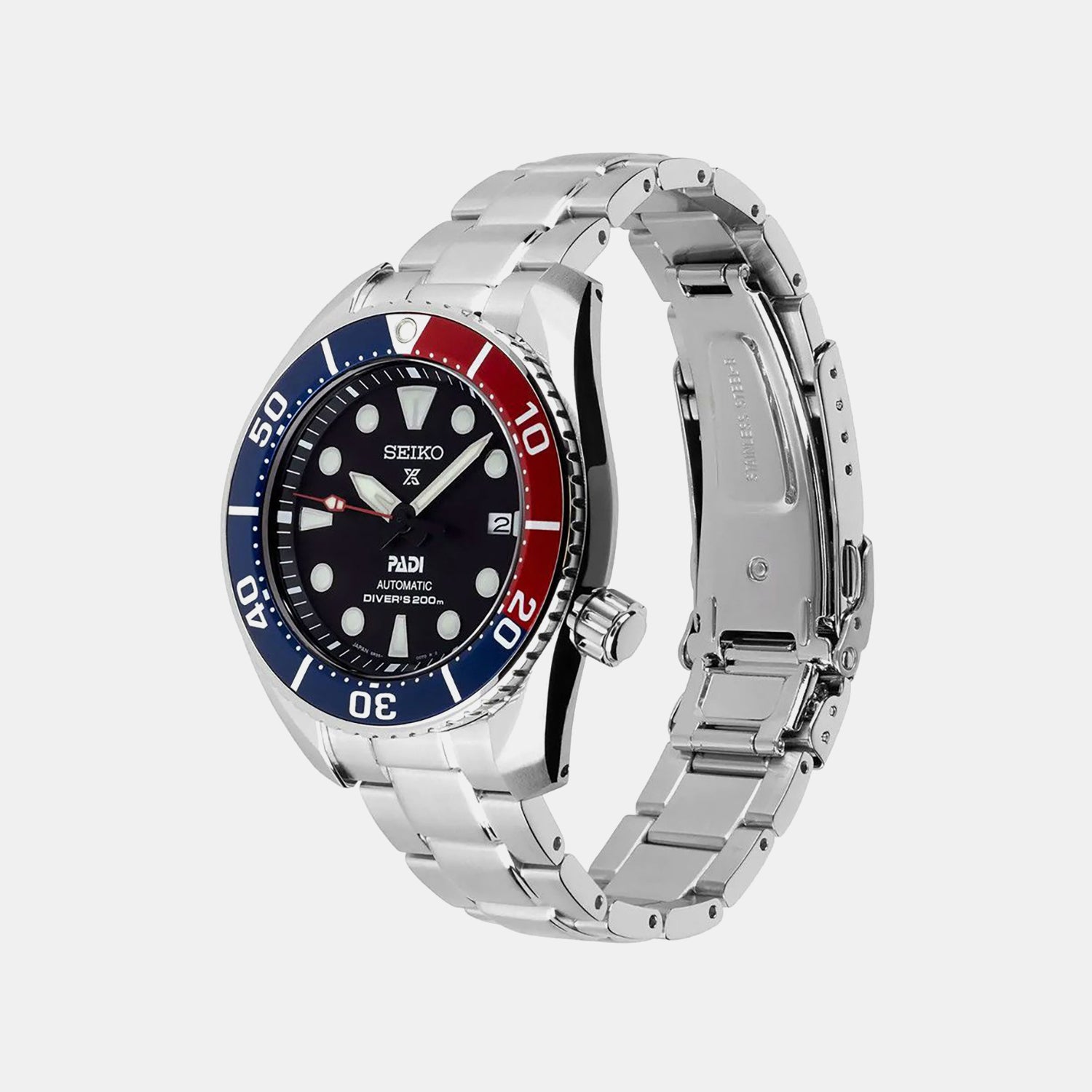 Prospex Men Automatic Black Dial Analog Stainless Steel Watch SPB181J1