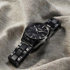 Presage Men Automatic Black Dial Analog Stainless Steel Watch SPB229J1