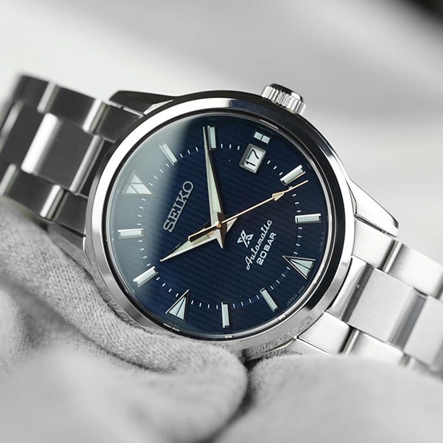 Prospex Men Automatic Blue Dial Analog Stainless Steel Watch SPB249J1