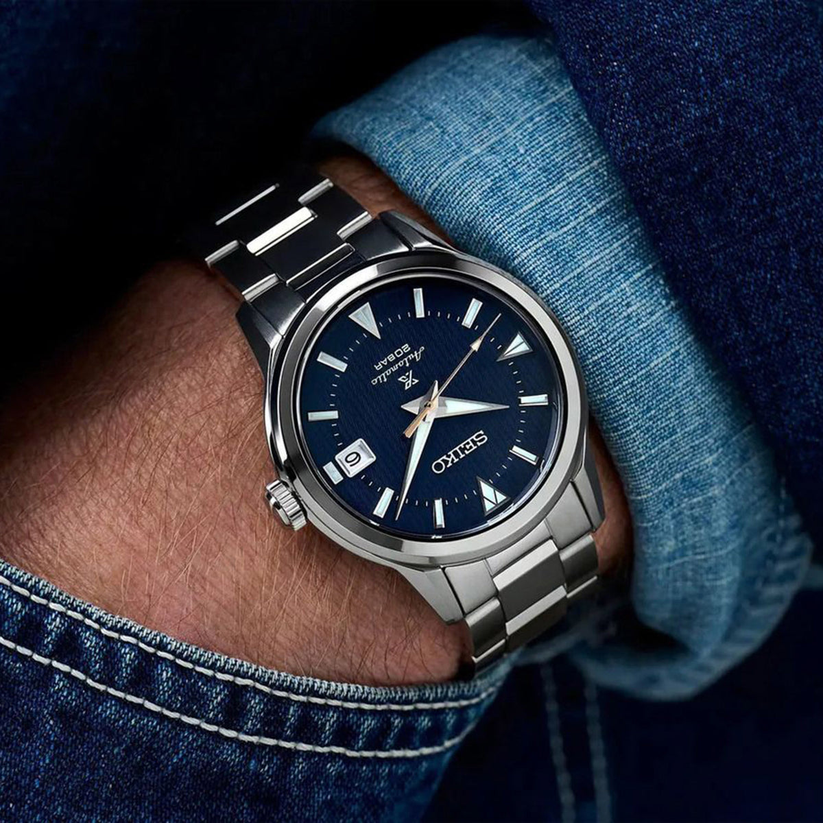 Prospex Men Automatic Blue Dial Analog Stainless Steel Watch SPB249J1