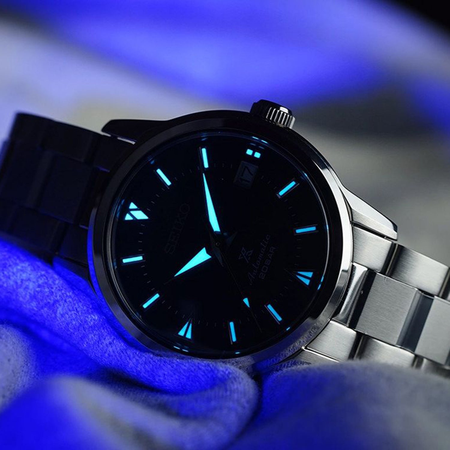 Prospex Men Automatic Blue Dial Analog Stainless Steel Watch SPB249J1