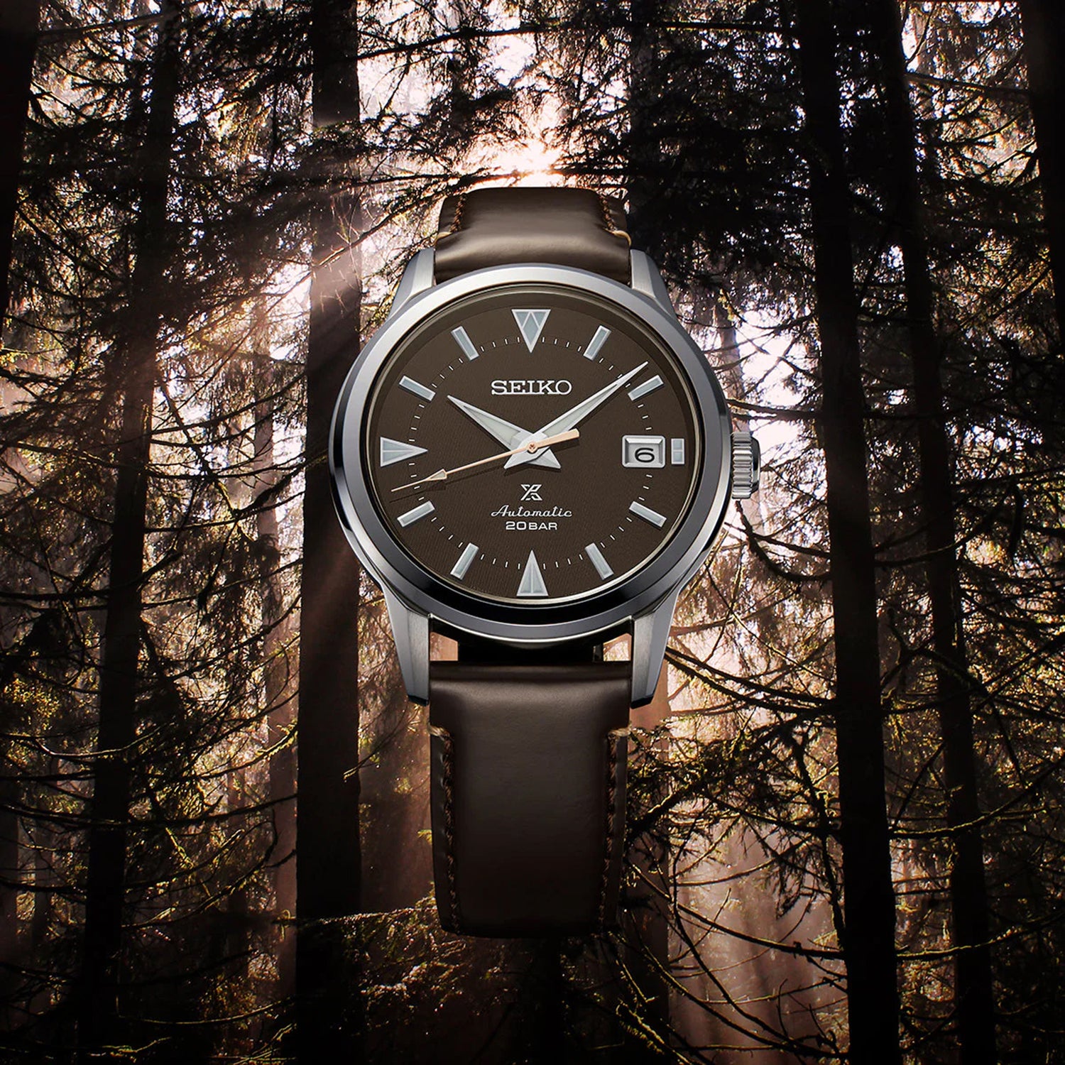Prospex Men Automatic Brown Dial Analog Leather Watch SPB251J1