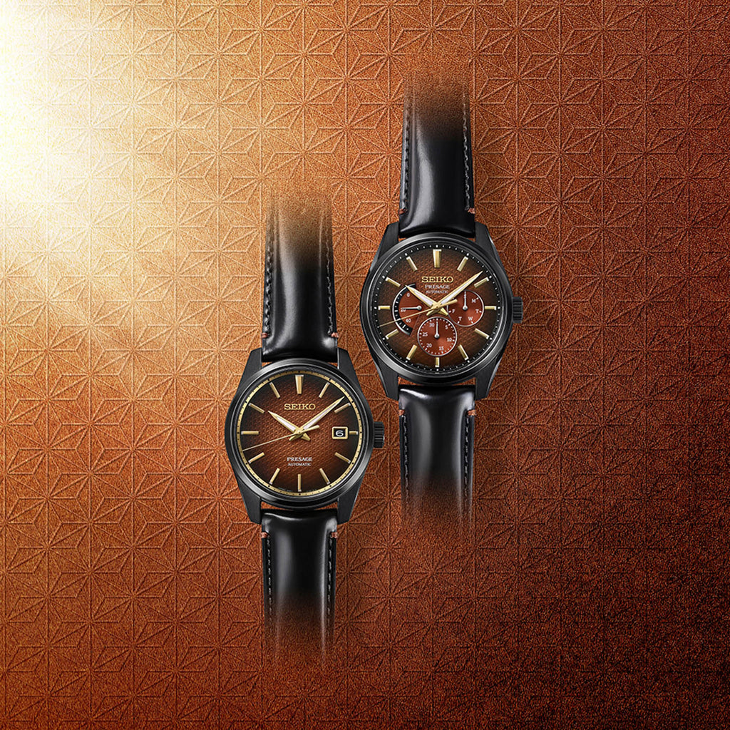 Presage Sharp Edged Limited Edition Series Men Automatic Brown Dial Analog Leather Watch SPB331J1