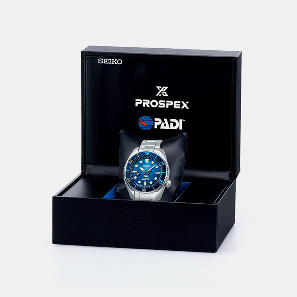 Prospex Great Blue Sumo Scuba PADI Special Edition Analog Stainless Steel Watch SPB375J1