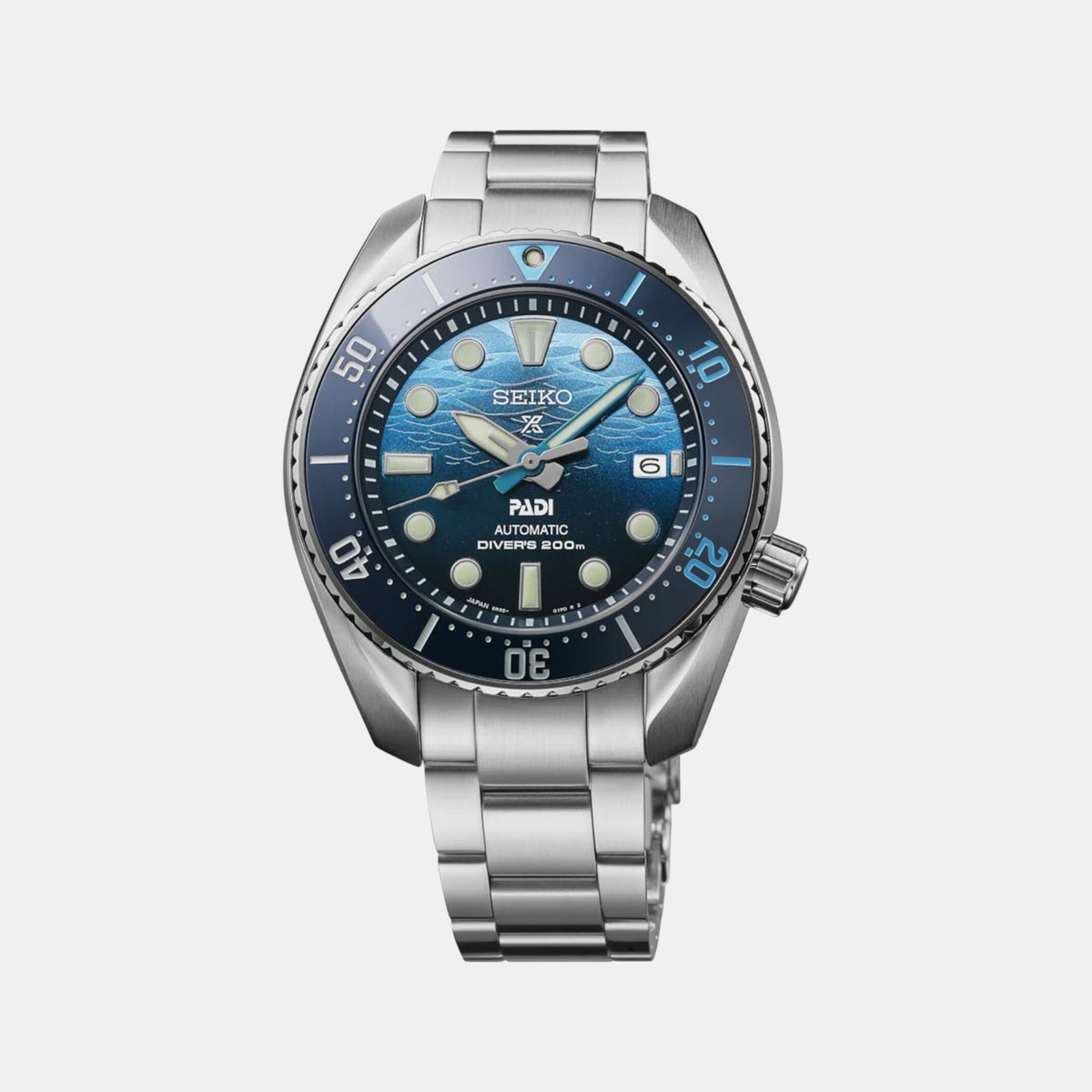 Prospex Men Automatic Blue Dial Analog Stainless Steel Watch SPB375J1