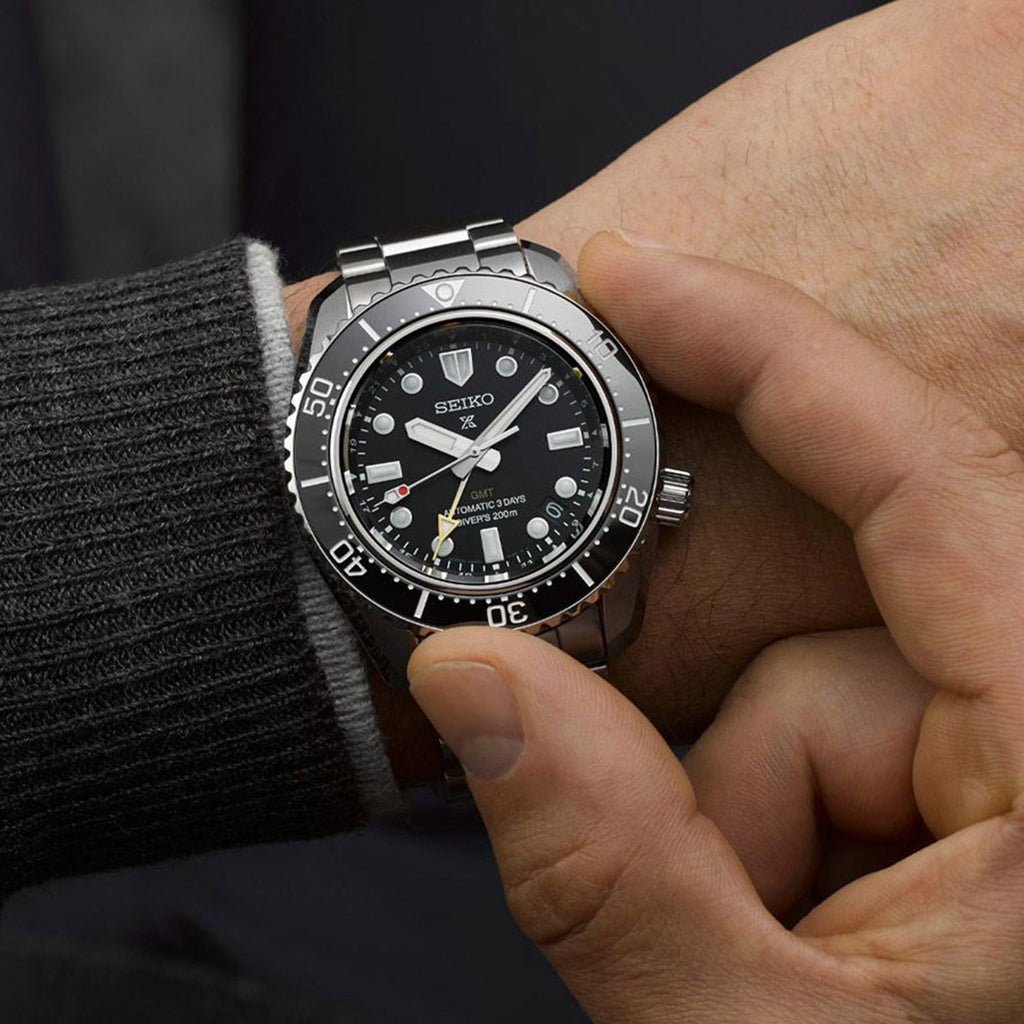 Prospex Men Automatic Black Dial Analog Stainless Steel Watch SPB383J1