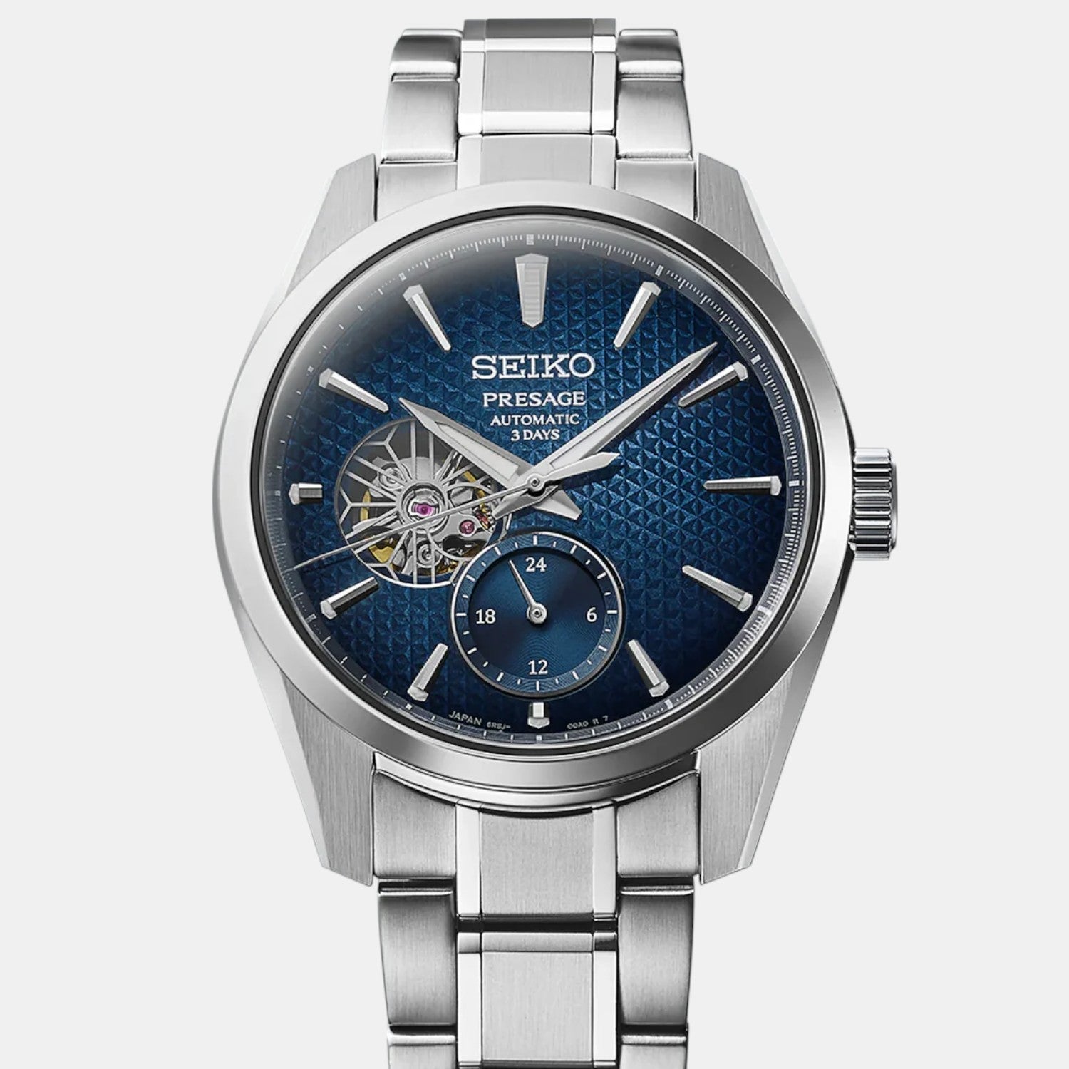 Presage Men Automatic Blue Dial Analog Stainless Steel Watch SPB417J1