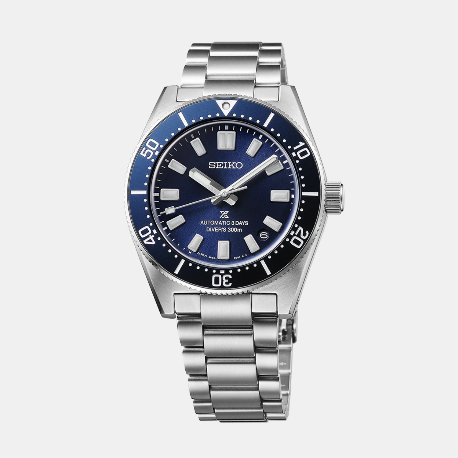 Prospex Men Solar Blue Dial Chronograph Stainless Steel Watch SPB451J1