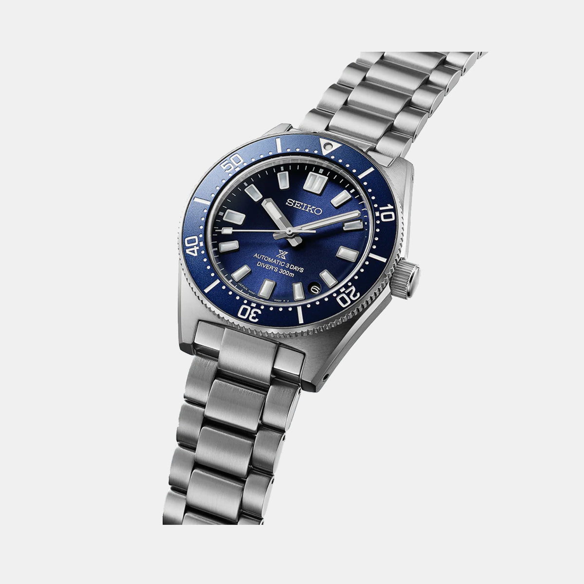 Prospex Men Automatic Blue Dial Chronograph Stainless Steel Watch SPB451J1