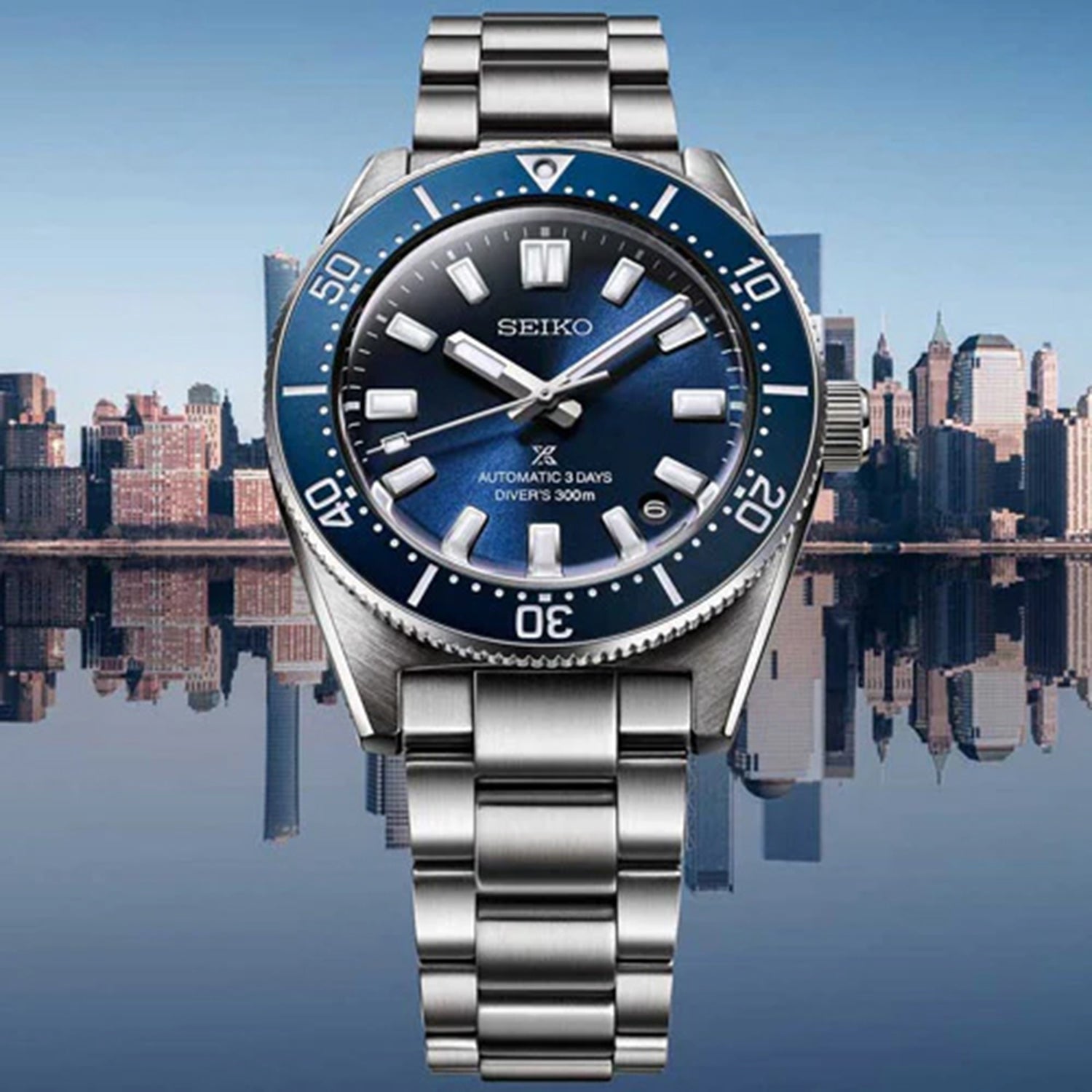 Prospex Men Solar Blue Dial Analog Stainless Steel Watch SPB451J1
