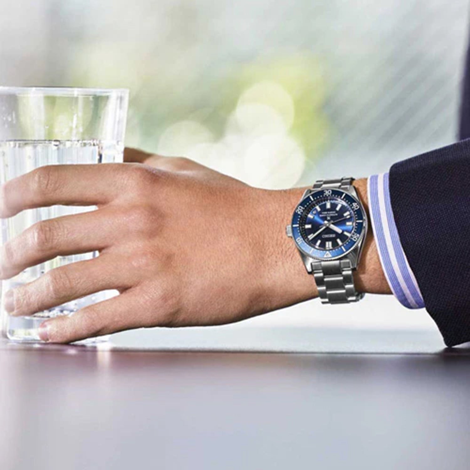 Prospex Men Solar Blue Dial Analog Stainless Steel Watch SPB451J1