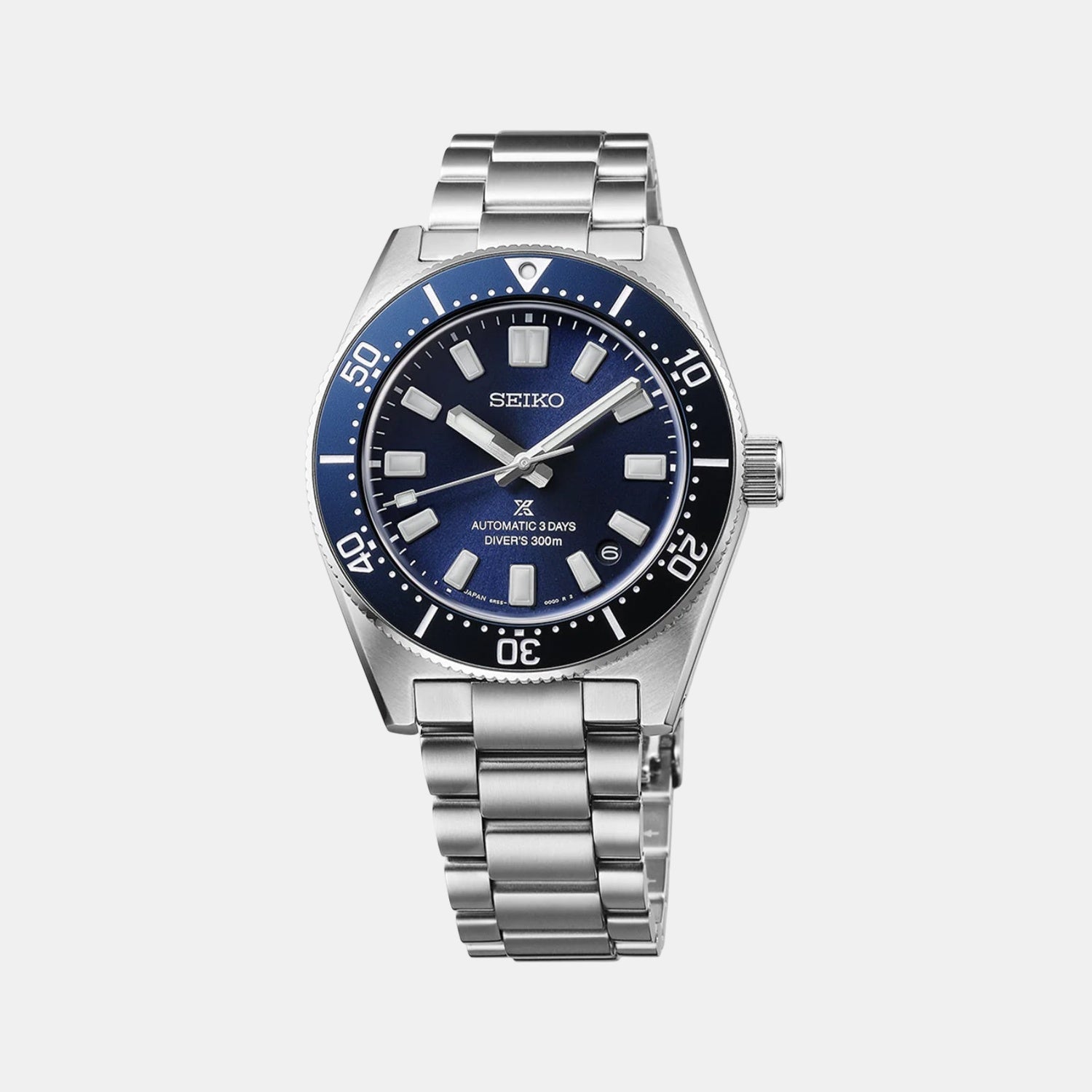 Prospex Men Solar Blue Dial Chronograph Stainless Steel Watch SPB451J1