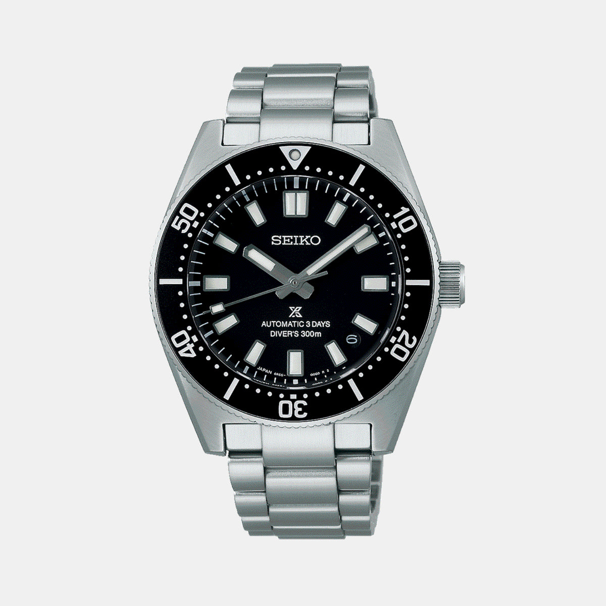 Prospex Men Automatic Black Dial Analog Stainless Steel Watch SPB453J1