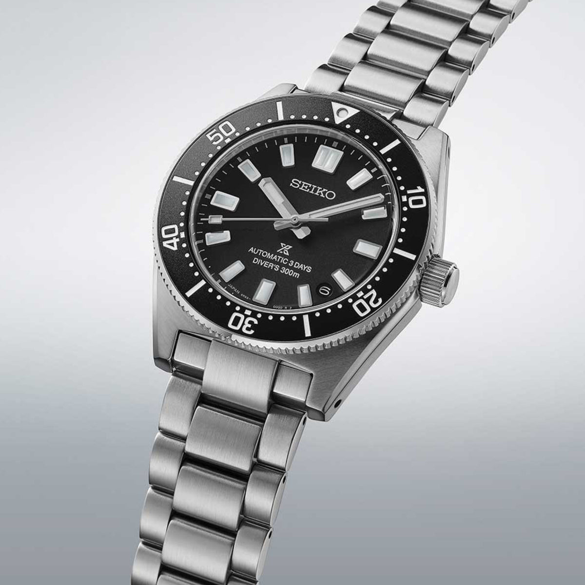 Prospex Men Automatic Black Dial Analog Stainless Steel Watch SPB453J1